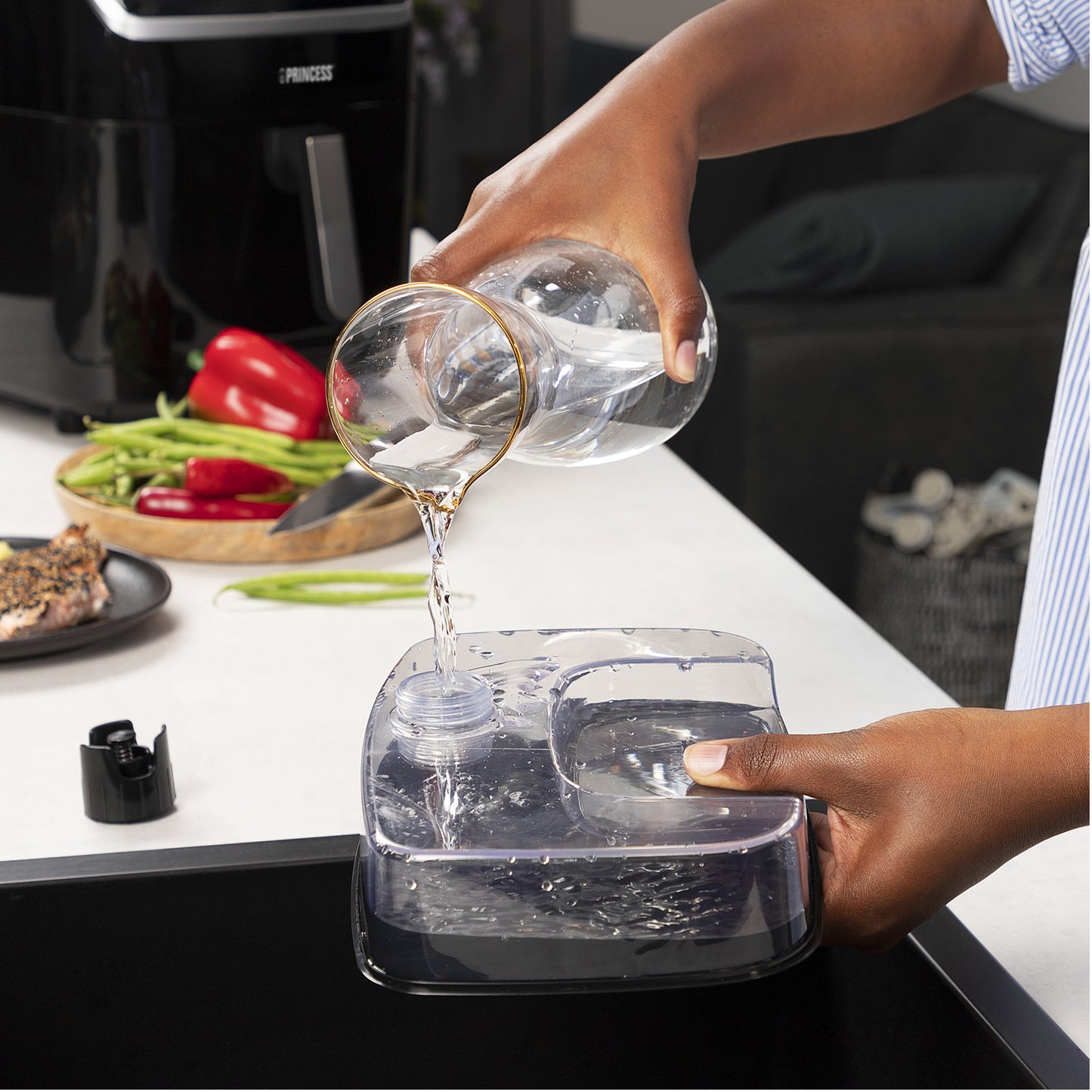 Princess Aerofryer med ånga 6,5l 700W - 182080-Scandikitchen