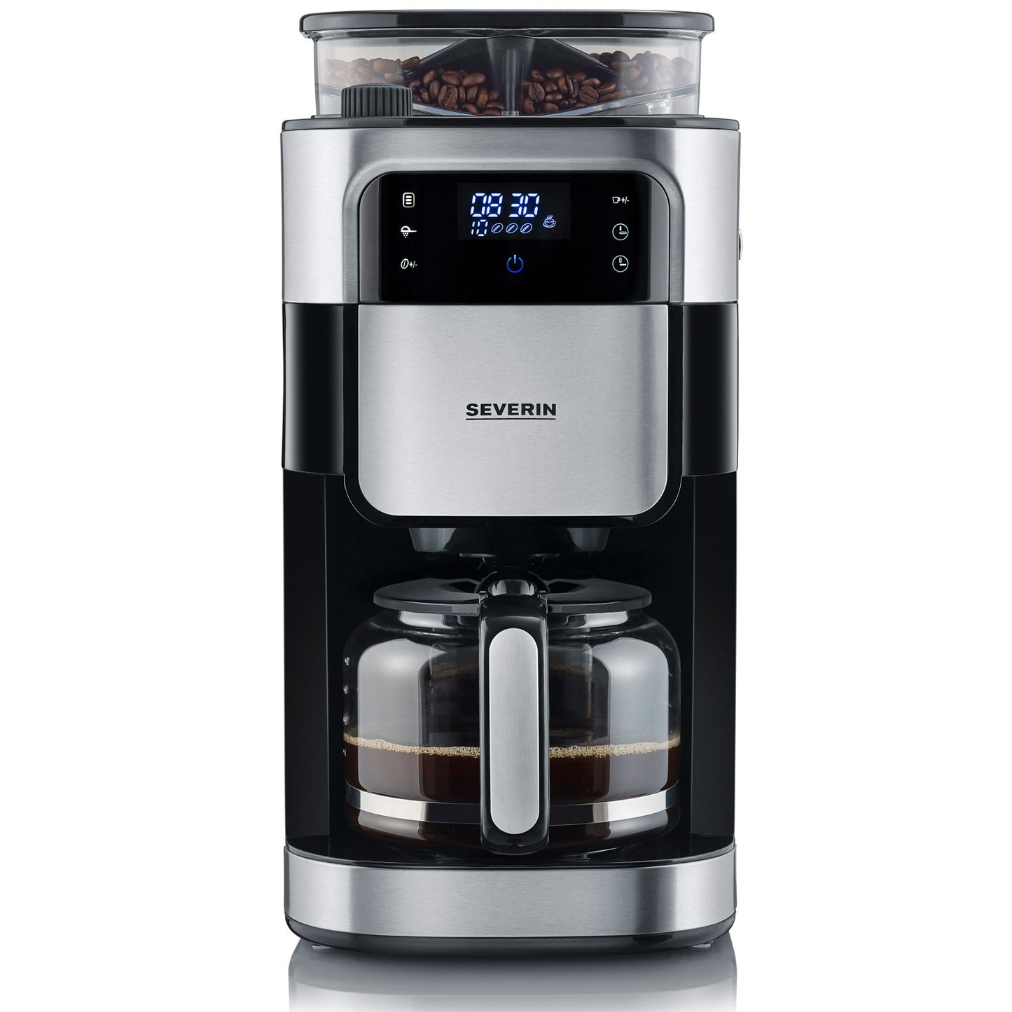 Severin Kaffebryggare med kvarn 10 Koppar 1000W KA4813-Scandikitchen