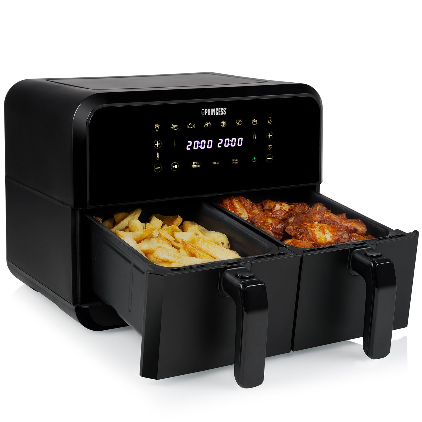 Princess Double Basket Aerofryer 2 x 4 liter-Scandikitchen