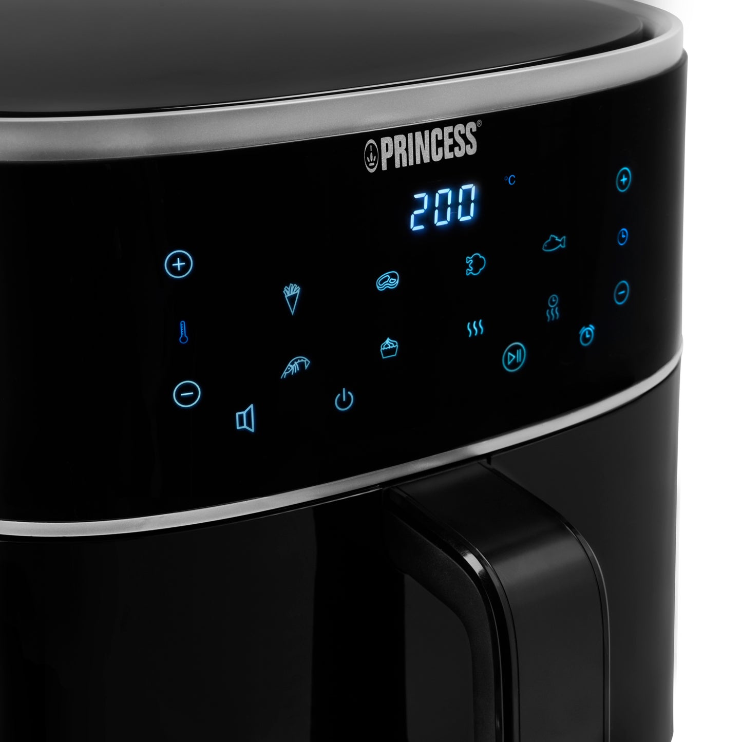 Princess Digital Varmluftsfritös 8 liter Svart-Scandikitchen