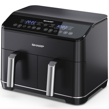 Sharp Airfryer Dubbel 2x4L 2x1800W - AF-GD82AE-B-Scandikitchen