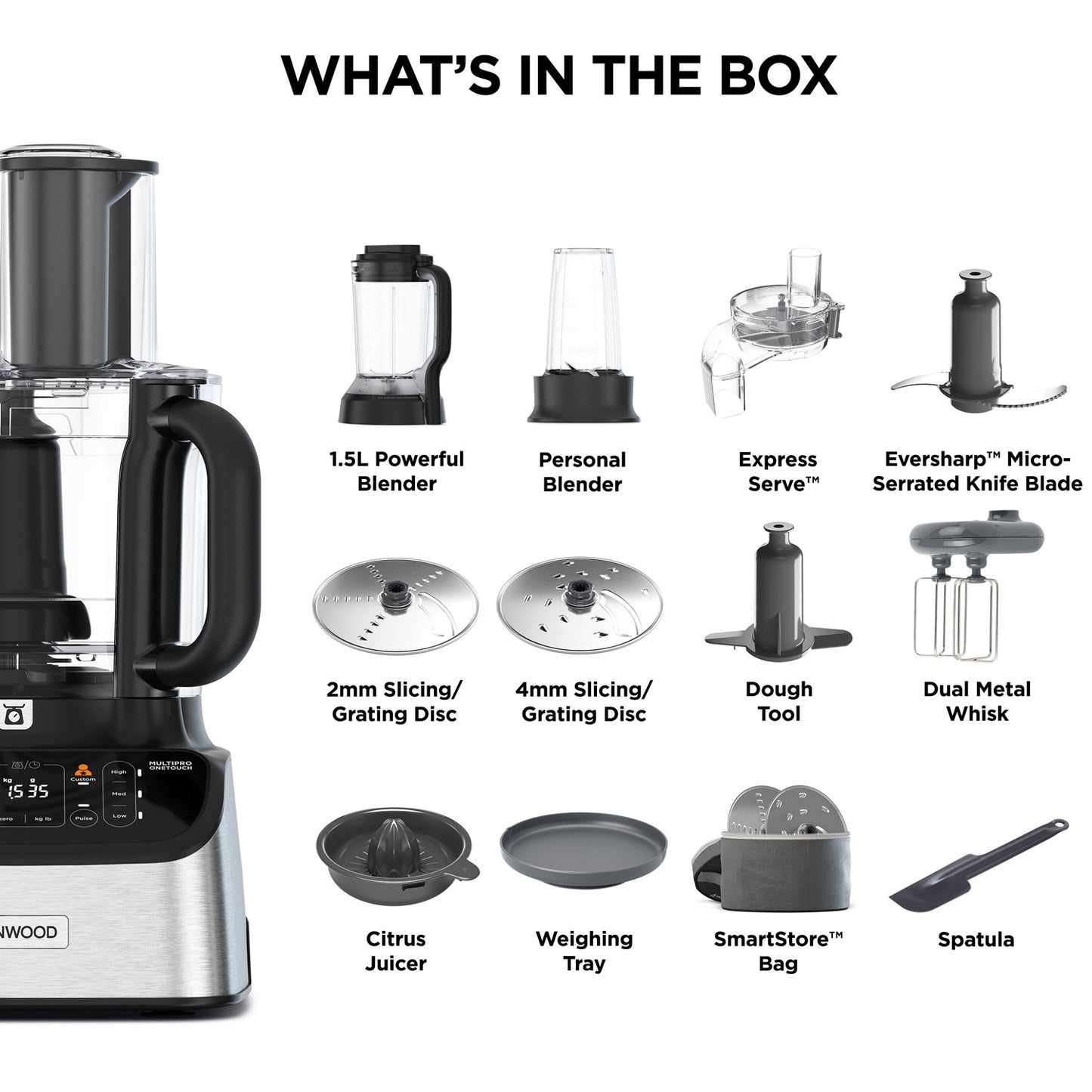 Kenwood Matberedare PRO FDM73.850SS MultiPro OneTouch-Scandikitchen