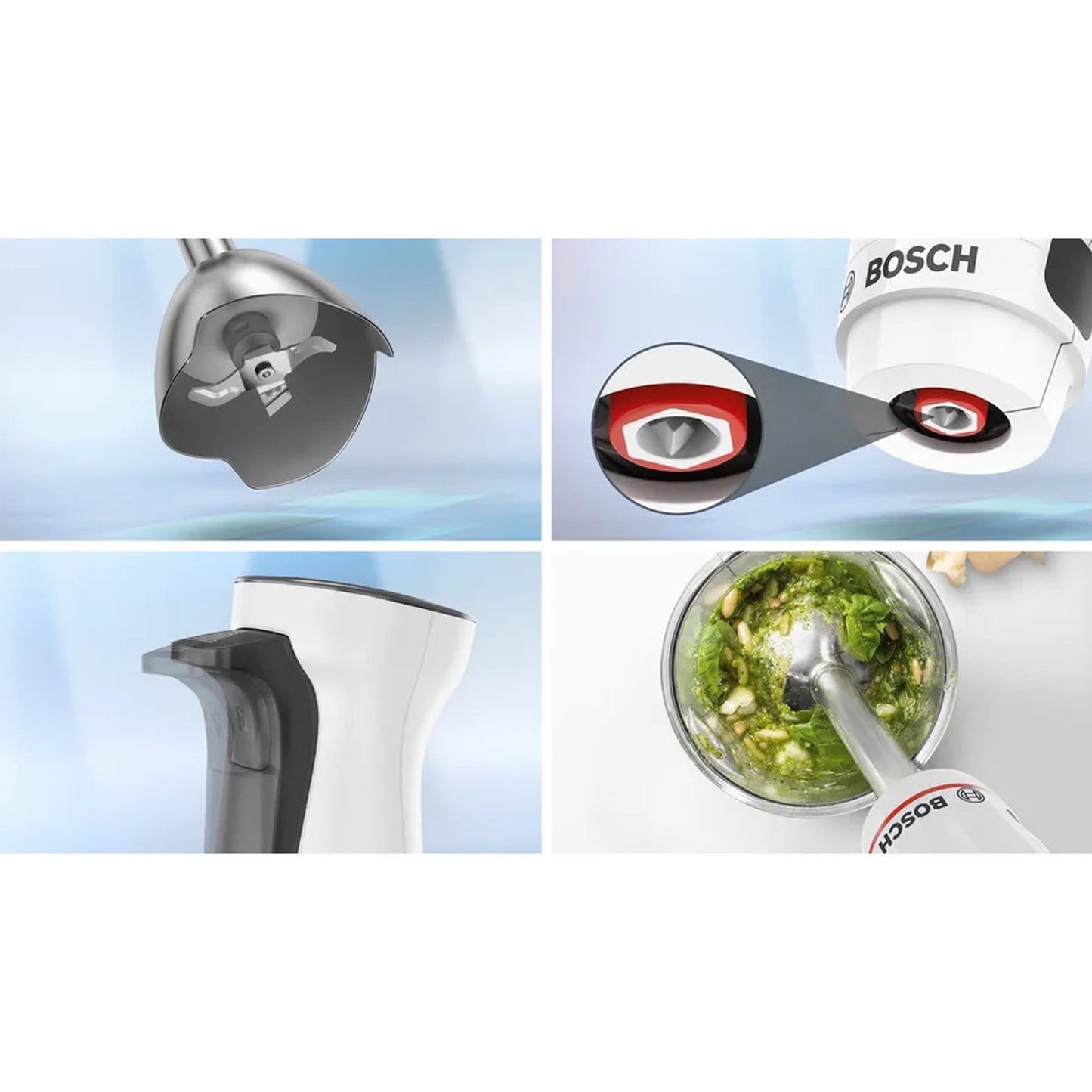 Bosch Stavmixer MSM4W410 inkl Bägare Anti Splash tec-Scandikitchen