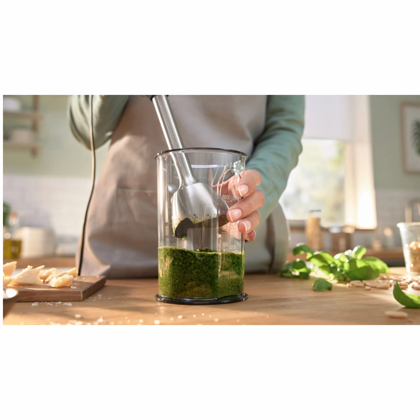 Bosch Stavmixer paket MSM4W220 inkl bunke & mini hack 800Watt-Scandikitchen