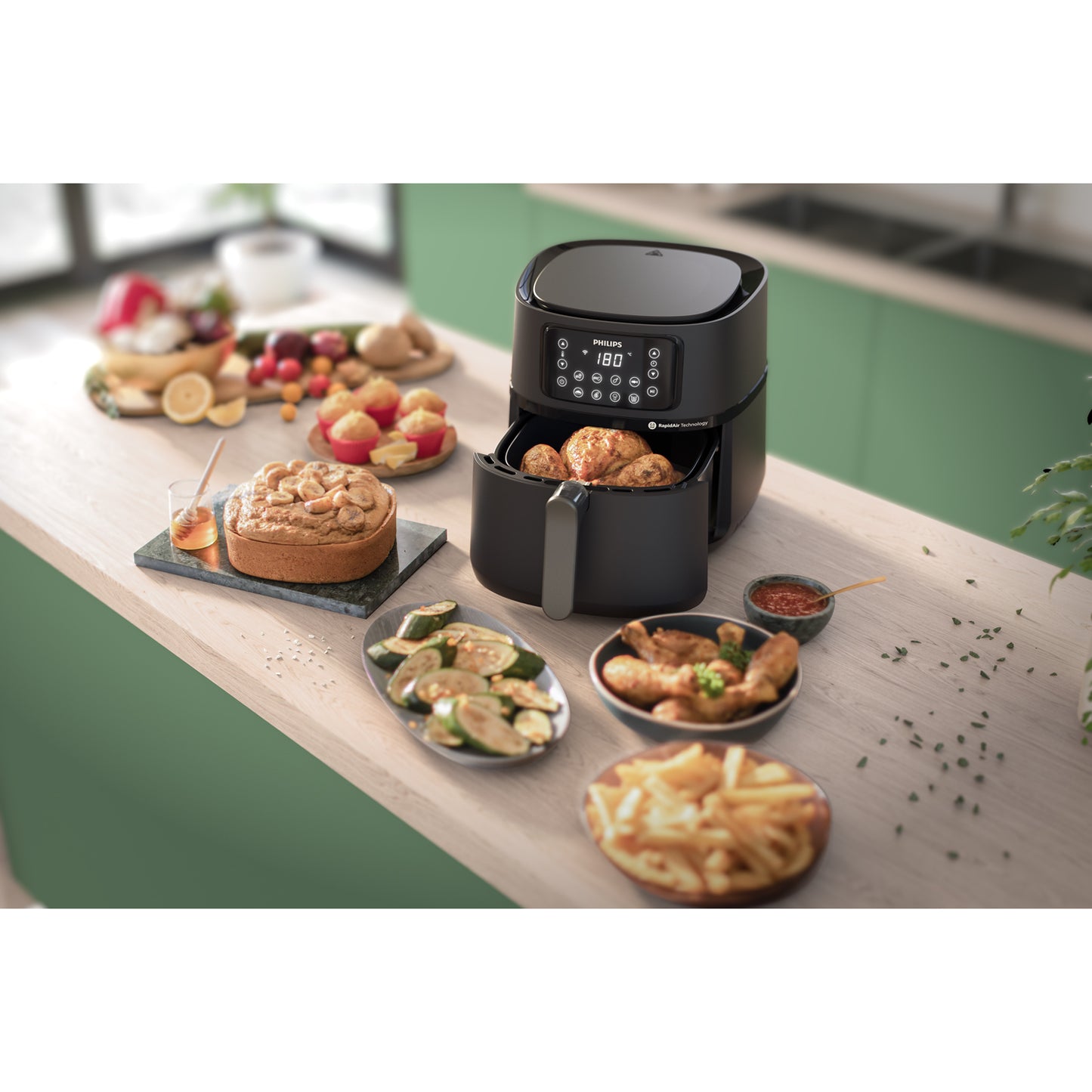 Philips Airfryer Hd9285/93 Cosmos Xxxl Connected App Wifi-Scandikitchen