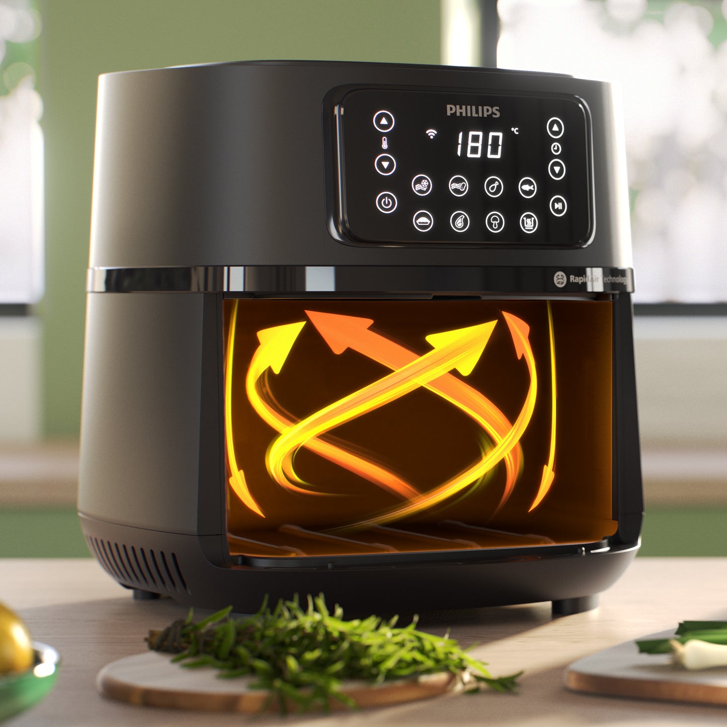 Philips Airfryer Hd9285/93 Cosmos Xxxl Connected App Wifi-Scandikitchen
