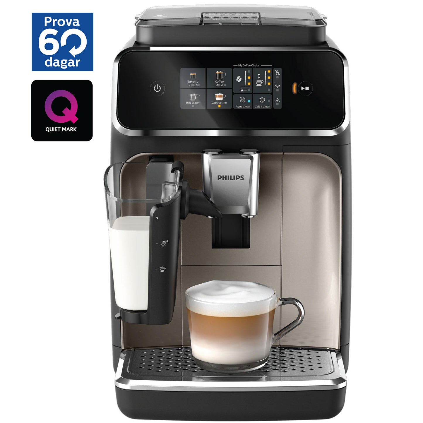 Philips Helautomatisk espressomaskin EP2336/40 (svart/krom)-Scandikitchen