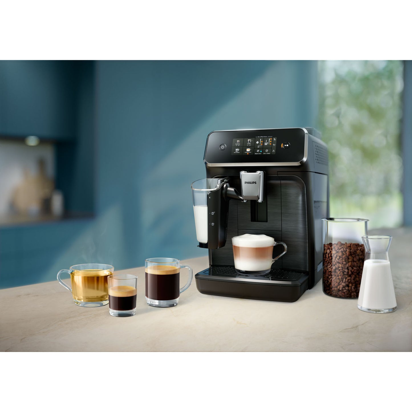 Philips Helautomatisk espressomaskin EP2336/40 (svart/krom)-Scandikitchen