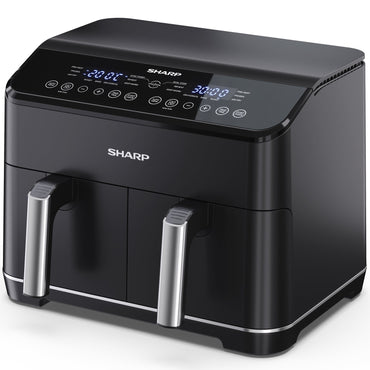 Sharp Airfryer AF - GD82AE - B Dubbel 2x4L 1800W Svart - Scandikitchen
