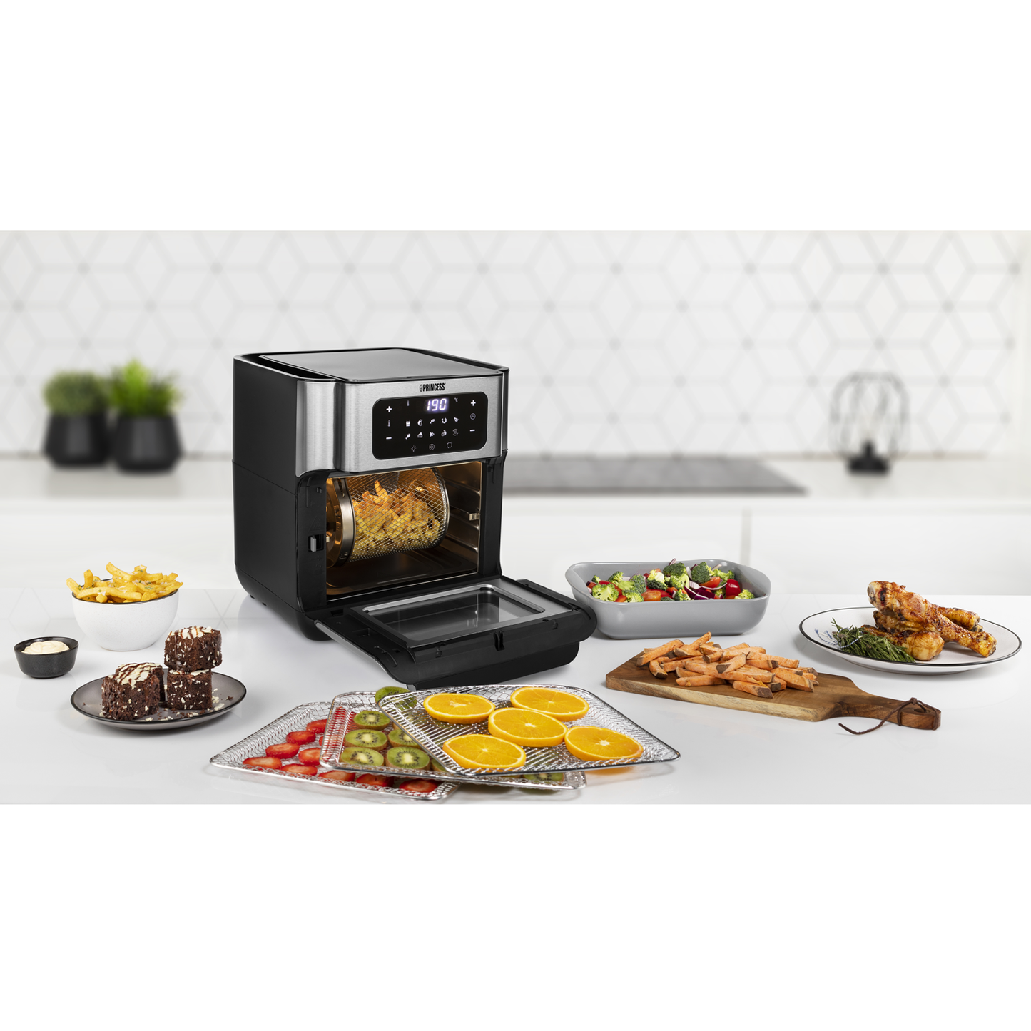 Princess Aerofryer Oven 10L 1500W Elektronisk display-Scandikitchen