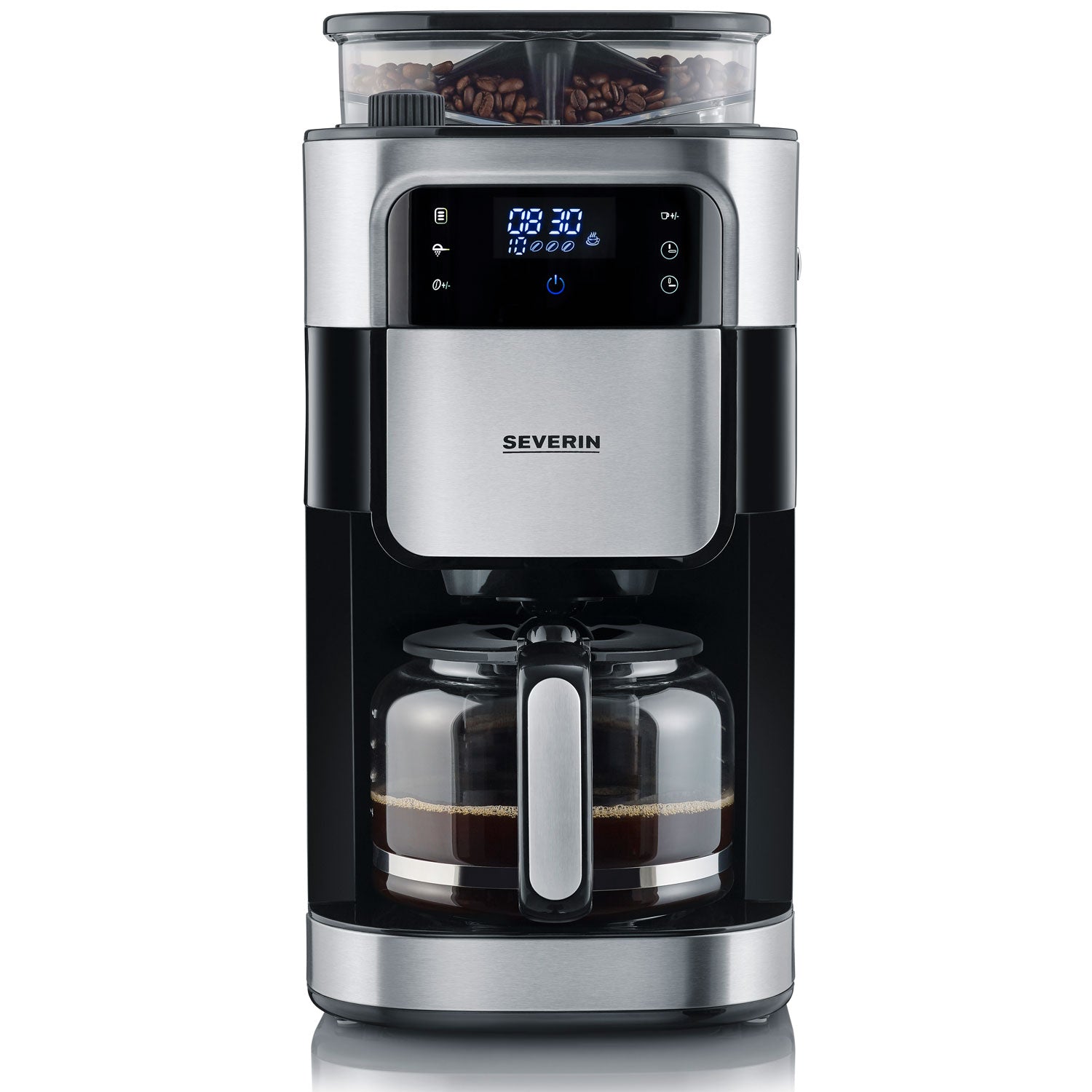 Severin Kaffebryggare med kvarn 10 Koppar 1000W KA4813-Scandikitchen
