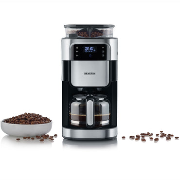 Severin Kaffebryggare med kvarn 10 Koppar 1000W KA4813-Scandikitchen