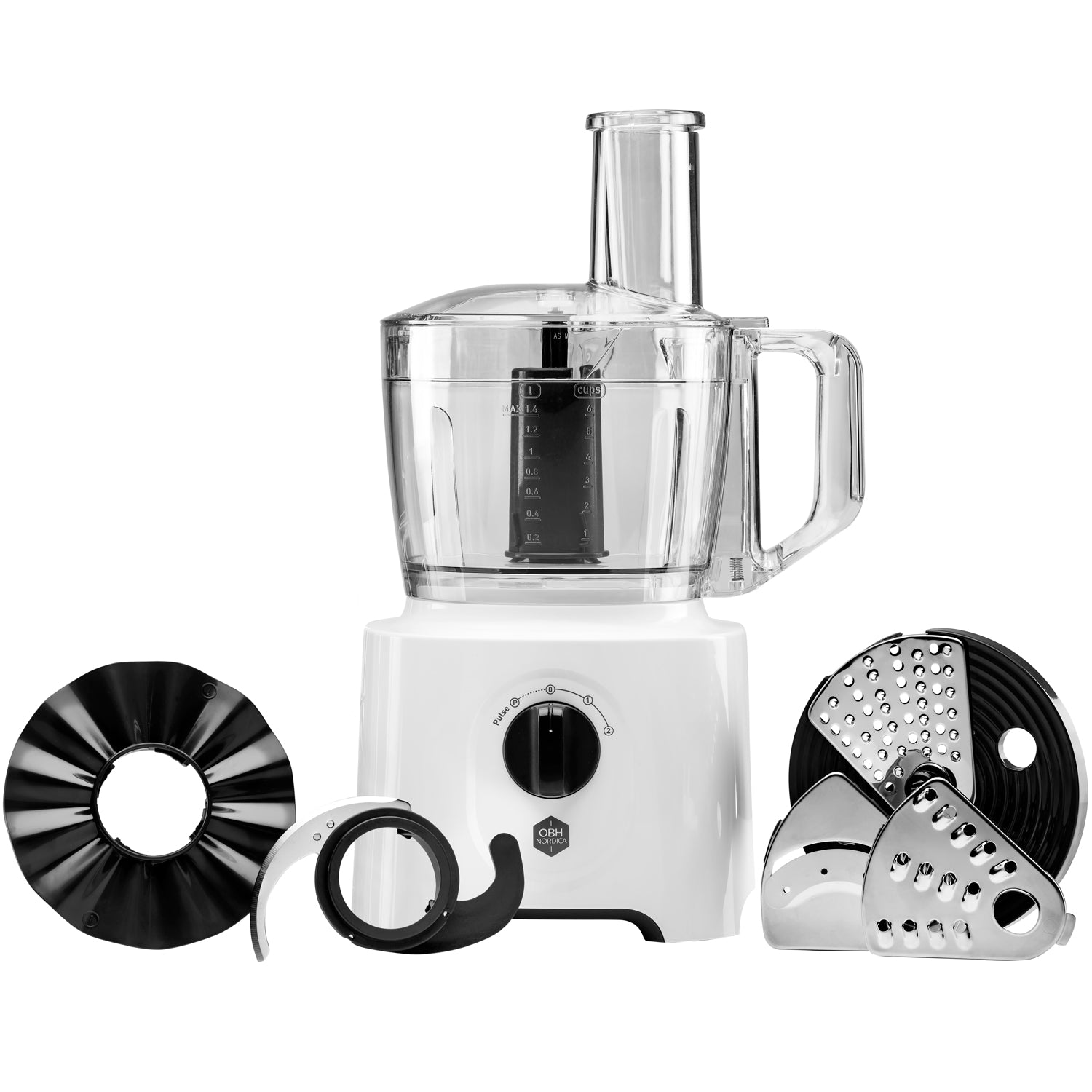 OBH Nordica Matberedare Easy force food processor 700 W white FO2441S0-Scandikitchen