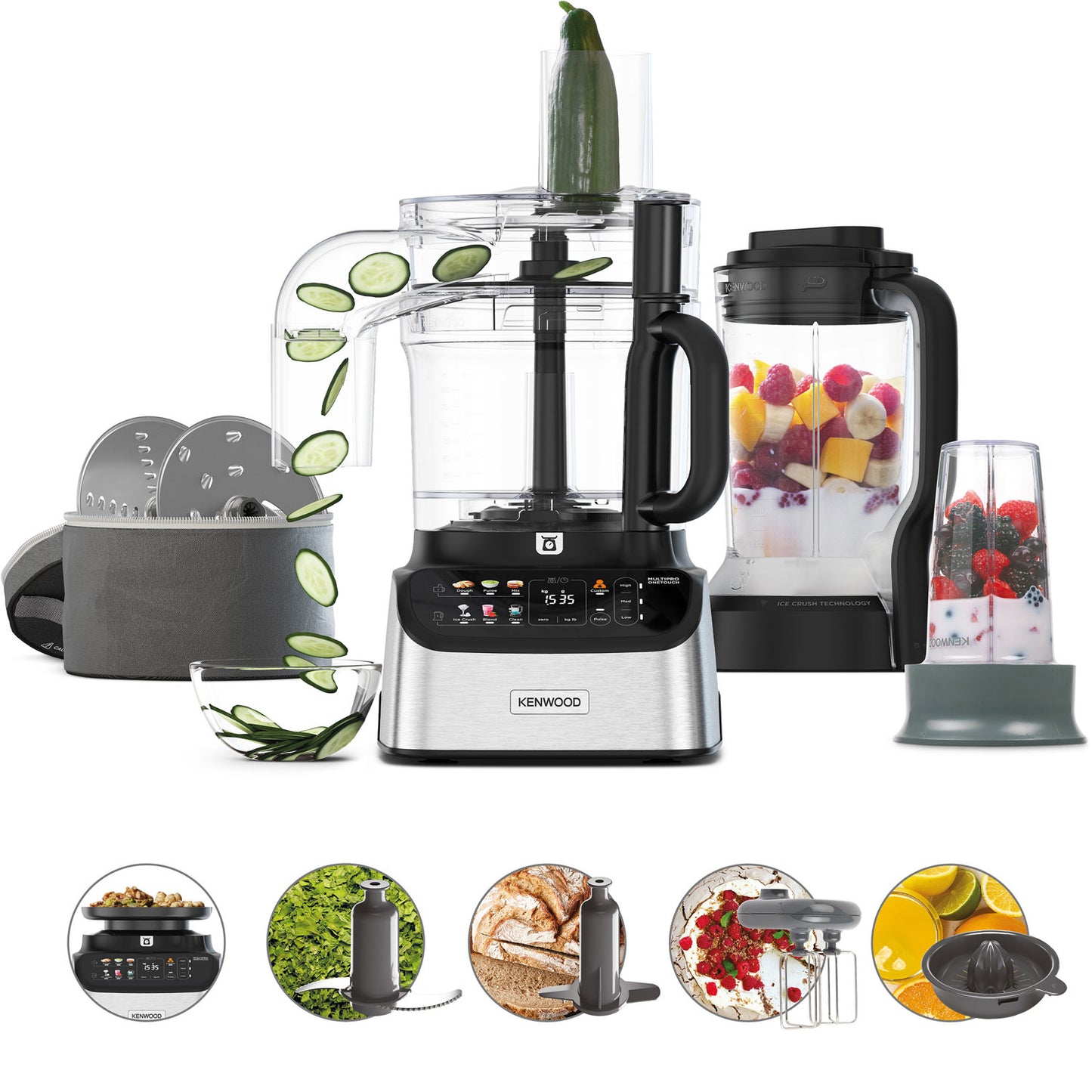 Kenwood Matberedare PRO FDM73.850SS MultiPro OneTouch-Scandikitchen