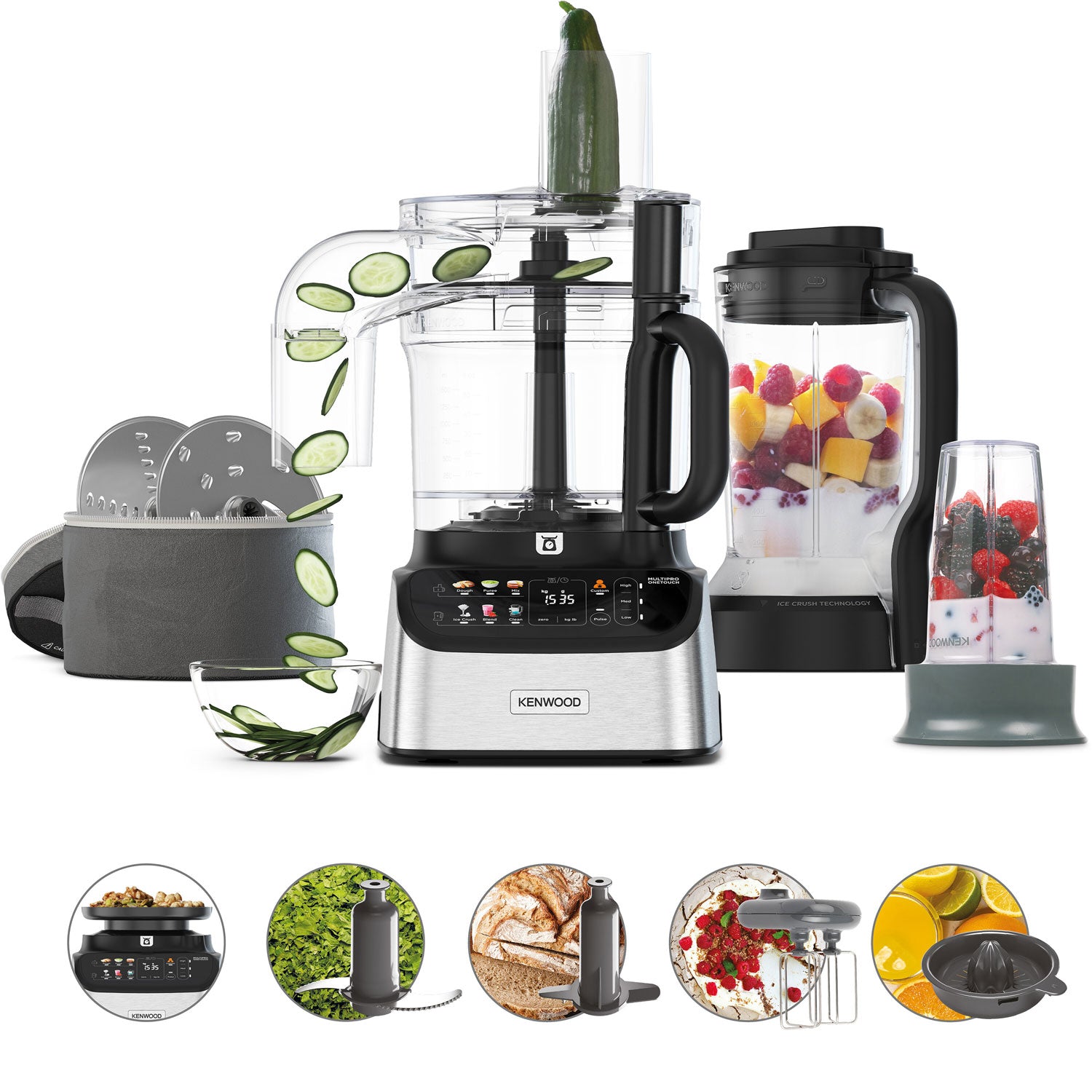Kenwood Matberedare PRO FDM73.850SS MultiPro OneTouch-Scandikitchen