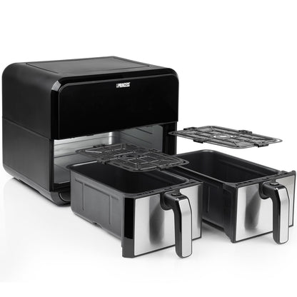 Princess Airfryer Dubbel 2X4l 2400W 1802074 Digital-Scandikitchen