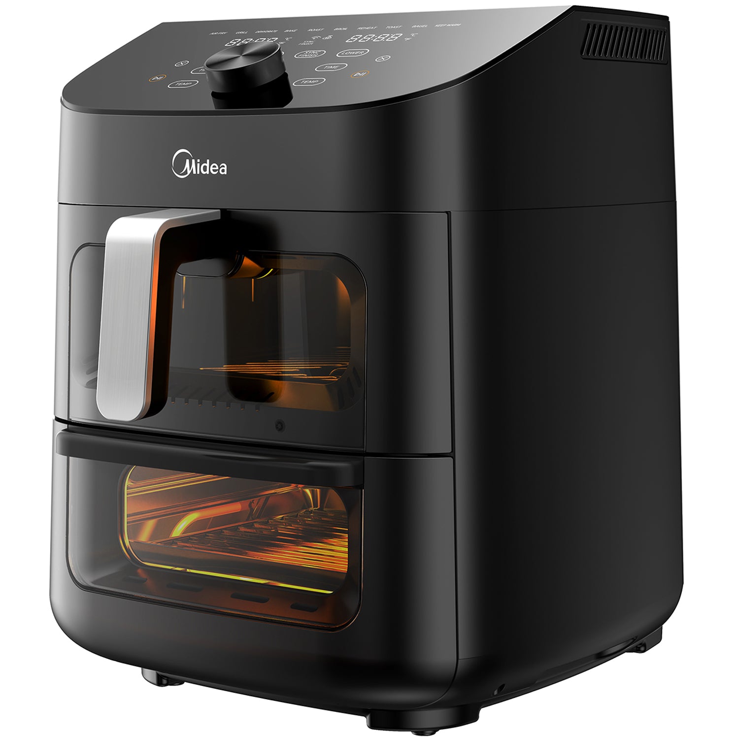 Midea Airfryer 2 i 1 Kombination med Ugn 6,4 + 4,4 Liter-Scandikitchen