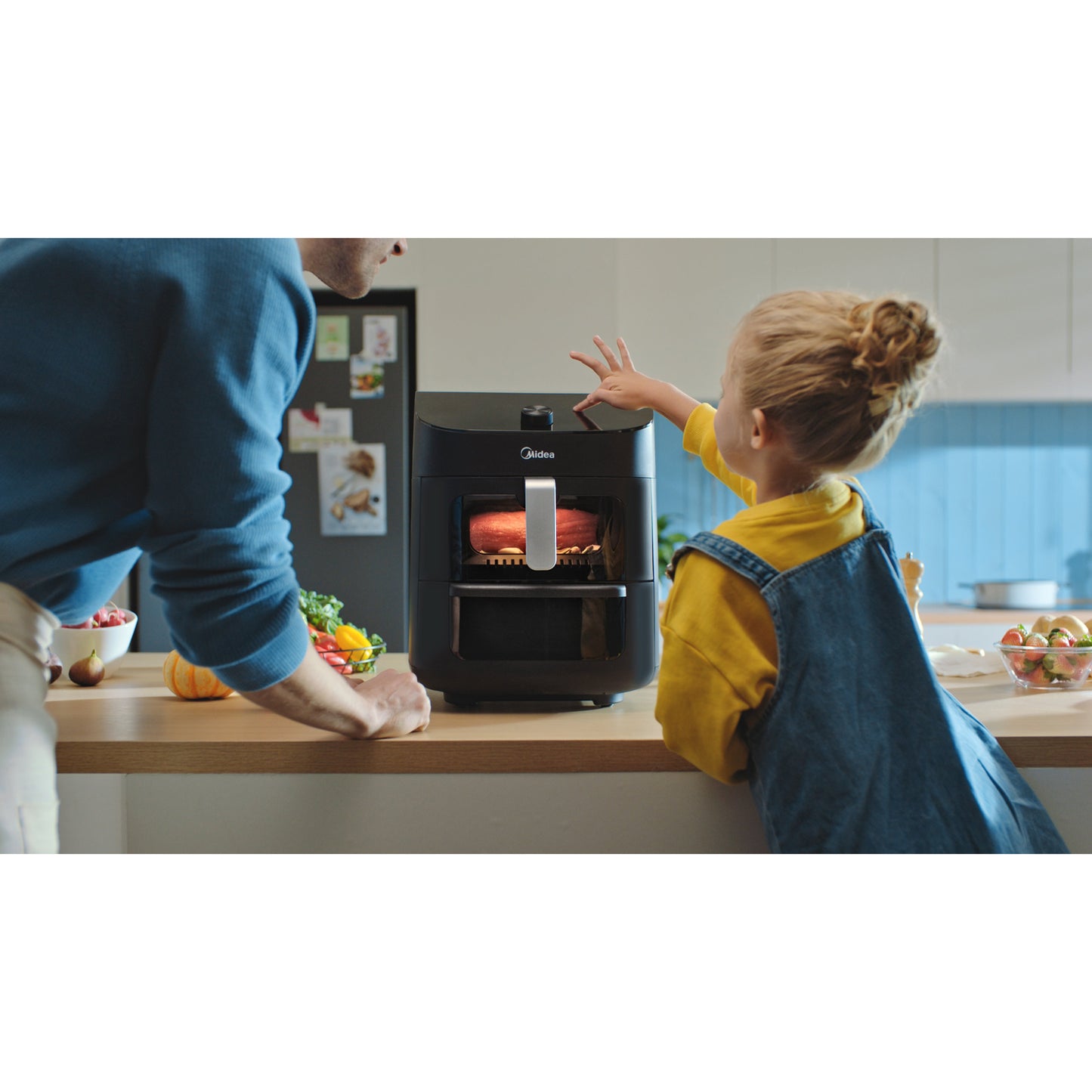 Midea Airfryer 2 i 1 Kombination med Ugn 6,4 + 4,4 Liter-Scandikitchen