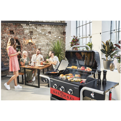 Char-Broil Hybridgrill Gas2Coal 2.0 3+1 Brännare 140925