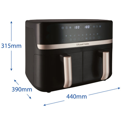 Russell Hobbs Airfryer 27680-56/RH Satisfry Dual Basket Air Fry-Scandikitchen