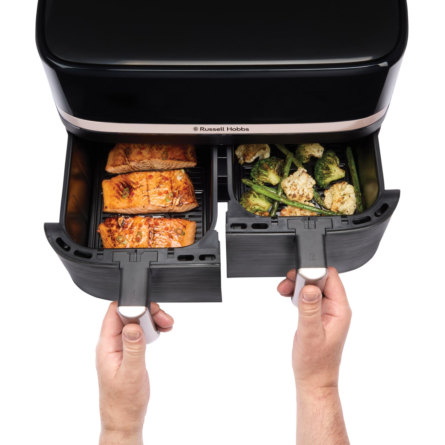 Russell Hobbs Airfryer 27680-56/RH Satisfry Dual Basket Air Fry-Scandikitchen