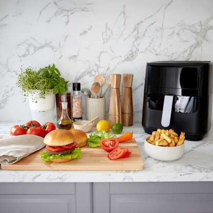 Champion Air Fryer XL Ceramic 5,5L 1800W AF600 Svart-Scandikitchen